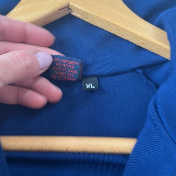 Patagonia Quarter Zip Pullover Sweater Capilene Blue Size Extra Large - Picture 3 of 9